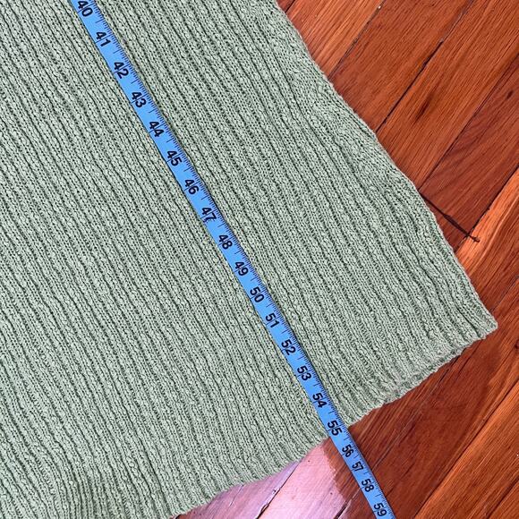 NWT Mango Green Ribbed Long Dress Size 1XL / 14 - Picture 13 of 14